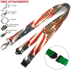 Dye-Sublimation Lanyard w/ Safety Breakaway ID Badge Holder