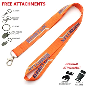 3/4" Silkscreen Custom Polyester Lanyards