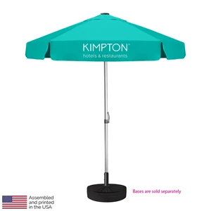 Custom Logo Vented Bistro Patio Umbrella - Commercial Quality