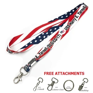 USA Made Dye Sublimated Lanyard