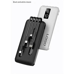 Comes with four-wire portable wireless power bank