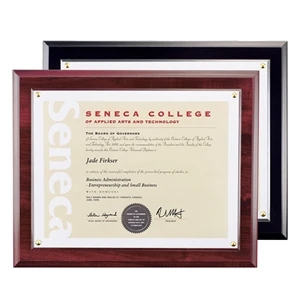 Walcourt Certificate Holder - Plexiglass