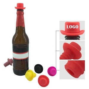 Custom Silicone Wine Stopper Hat Shaped