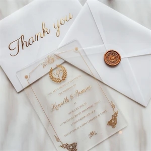 Clear Plastic Wedding Invitations