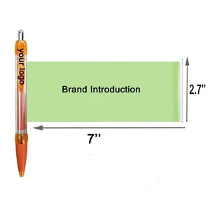 Promotional Ballpoint Pen With Stretchable Banner