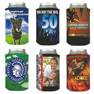 Custom Logo Full Color Premium Foam Collapsible Scuba Coolie