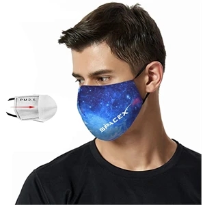 4 Ply Sublimation Face Mask w/ Carbon Filter