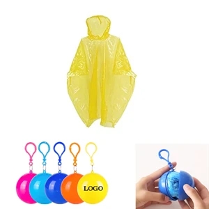 Disposable PE Rain Ponchos w/ Packaging Case