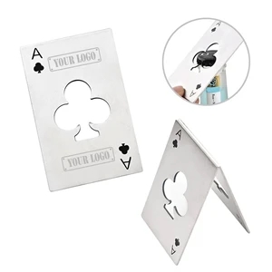 Poker Shaped Playing Card Bottle Openers