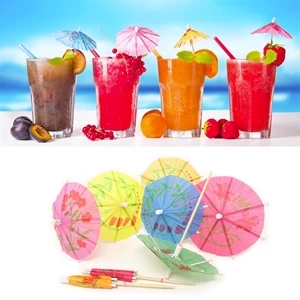 Umbrella Cocktail Picks Cupcake Toppers