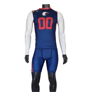 7 on 7 Full-Dye Sublimated Long Sleeve Compression Jersey