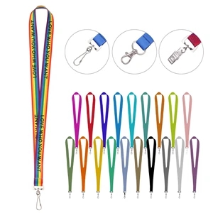 3/4" Full Color Dye Sublimation Lanyard