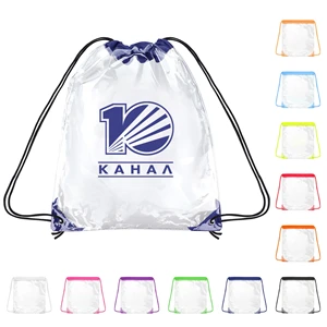 Clear Stadium Drawstring Backpack