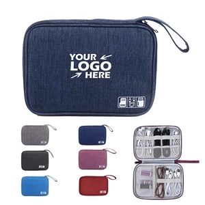 USB Data Cable Organizer Travel Kit Case