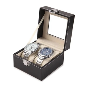 2 Slots  Luxury Watch Gift Box With Pillow