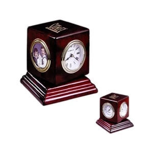 Reuben - Clock Spins To Display A Hygrometer, Thermometer, And Picture Frame