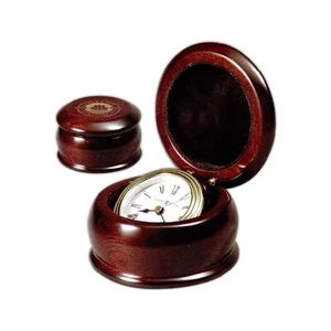 Westport - Gimbaled Clock For Easy Viewing, Is Housed In A High-gloss Rosewood Hall Finished
