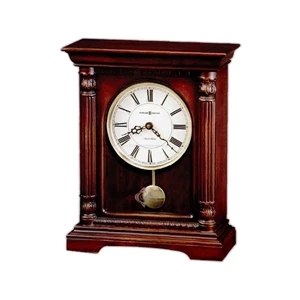Langeland - Bracket-style Mantel Clock Features Lightly Distressed Cherry Finish On Hardwoods