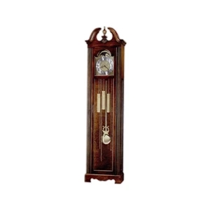 Princeton - Clock With Polished Brass Dial Features Elaborate Corner Spandrels