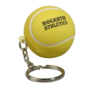 Custom Logo Tennis Ball Stress Reliever Key Chain