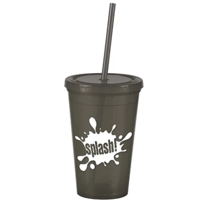 The Pioneer 16 oz Insulated Straw Tumbler
