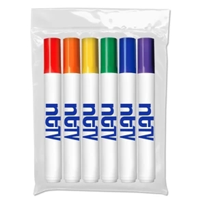 Broadline Washable Marker 6 Pack