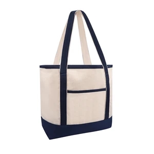 12oz. Natural Canvas Boat Tote w/ Reinforced Handle