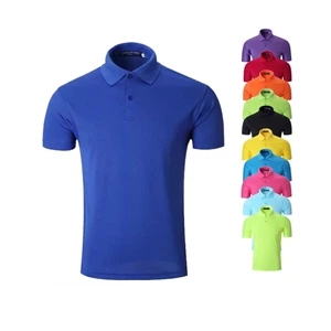 Custom Logo Quick-drying  Mesh Polo Shirts