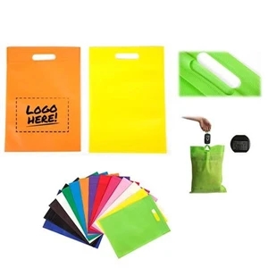 Custom Logo Die Cut Non-Woven Tote Bag.