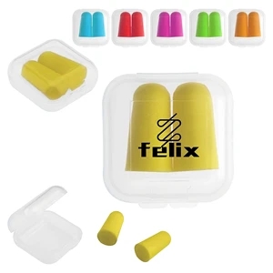 Soft Foam Hearing Protection Ear Plugs With Case