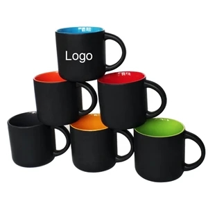 Two-Tone Ceramic Coffee Mugs