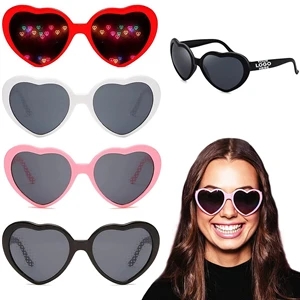 Heart Effect Diffraction Sunglasses