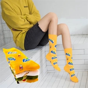 Classic Custom Cotton Crew Socks - Knit-In