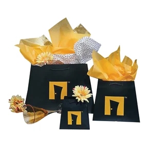 Large Matte Laminated Inverted Trapezoid Paper Euro Tote