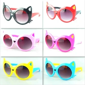 Custom Logo Kids Cat Shaped Sunglasses