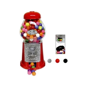 Candy Covered Chocolate 9" Gumball Machine In Choice Of Silver, Red Or Black