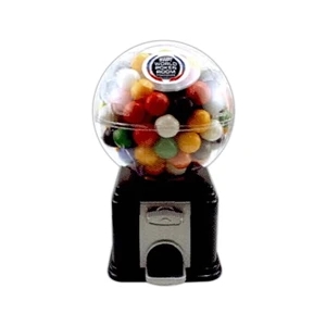 Candy Covered Chocolate For Globe Shape Candy Dispenser, Black With Silver Accents