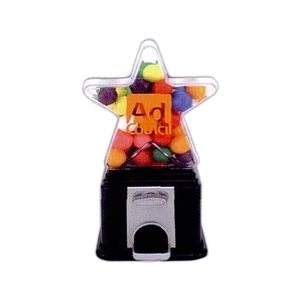 Candy Covered Chocolate For Star Shape Candy Dispenser In Black With Silver Accents