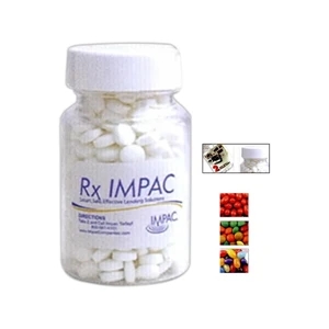 Medium - Clear Pill Bottle With Tamper Proof Seal Filled With Boston Baked Beans