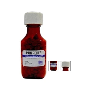 Cough Syrup Bottle, 4 3/4" X 1 3/4" X 1" Filled With Chocolate Covered Drops