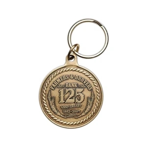 39mm Verbronze™ Antique Brass Key Tag