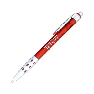 Retrak - Pen In Translucent Colors With Chromed Clip And Plunger And Silver Gripper And Tip
