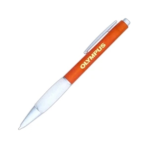Retrak - Jumbo Pen With Silver Plunger, Tip, Trim, Clip And Frosted Rubber Gripper