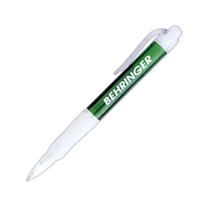 Retrak - Jumbo Pen With Clear Plunger, Tip, Clip And Frosted Rubber Gripper