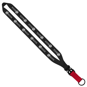 Custom Logo Multi-Color Polyester Lanyard with Slide Buckle Release & Sp