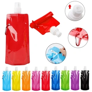 Reusable Foldable Drinking Water Bags with Clip