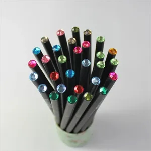 Black Wood Pencil With Diamond