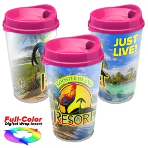 16 oz. Sentinel Tumbler - Full Color Insert Auto Sip Lid