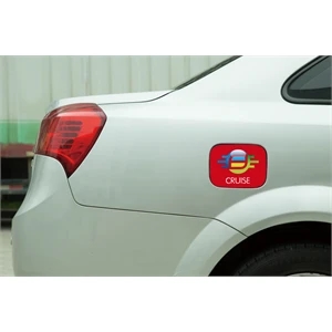 Car Fuel Door Cover with Digital Print