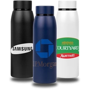 The Cobra 20oz. Powder-Coated Stainless Steel Water Bottle